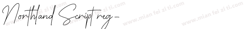 Northland Script reg字体转换